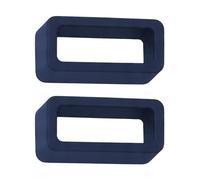 Buckle & Stitch Silicone Watch Strap Keeper Loops | 20mm Navy Blue | 2 Pack | Replacement Rubber Watch Band Holders | Super Strong | 1.8mm Thick Wristwatch & Smartwatch Retainers (20 mm, Dark Blue)