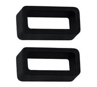 Buckle & Stitch Silicone Watch Strap Keeper Loops | 22mm Black | 2 Pack | Replacement Rubber Watch Band Holders | Super Strong | 1.8mm Thick Wristwatch & Smartwatch Retainers (22 mm, Black)