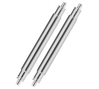 Buckle & Stitch Thick 2.5mm Spring Bar Pins | Ultra Fat 2.5 mm Diameter Watch Pins | 20 mm | Sold in Pairs | Waterproof Anti-Rust Stainless Steel | Standard 0.8mm End Pip | Seriously Big Bars (20mm)