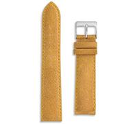 Buckle & Stitch Vintage Distressed Leather Watch Strap | 20 mm Yellow | Matte Calf Leather Band | Mens Ladies | Spring Bars and Tool Included (Mustard, 20mm)