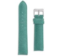 Buckle & Stitch Vintage Distressed Leather Watch Strap | 22 mm Blue Green | Matte Calf Leather Band | Mens Ladies | Spring Bars and Tool Included (Turquoise, 22mm)