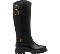Tamaris Women's Long Boot Flat 1-25623-45 Knee High Boots, black, 8 UK