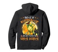 Buckle Up Buttercup Funny Turtle Witch Pullover Hoodie