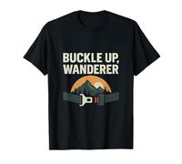 Buckle Up Wanderer Mountain Road Trip Graphic T-Shirt