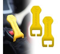Bucklebee Easy Car Seat Buckle Release Aid for Children Unbuckle Car Seat Release Tool - Car Seat Button Pusher - Car Seat Opener for Nails - Car Seat Buckle Release Tool (2 Packs Yellow)