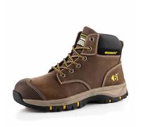 Buckler Buckbootz Wizardz 1 Safey Work Boots, Lace up with Steel Toe and Composite Midsole (Brown, UK Footwear Size System, Adult, Men, Numeric, Medium, 11)