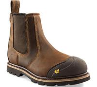Buckler Scuff Toe Safety Dealer Boot 1990SM Dark Brown Crazy Horse Leather (6 UK)