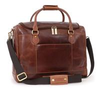 Bucklestone - Leather Holdall for Men - Medium Overnight Duffle Bag - Weekend Travel Cabin Bag with Adjustable Detachable Strap - Edinburgh - Brown