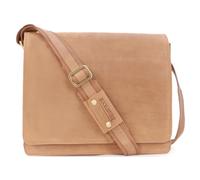 Bucklestone - Men's Leather Medium Messenger Bag - Crossbody Work Bag for 15 inch Laptop & A4 Notebooks - Lancaster - Tan