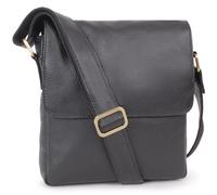 Bucklestone - Men's Leather Messenger Bag - Small Travel Cross Body Bag For Men - Slim Satchel With Multiple Pockets - Dublin - Black