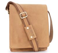 Bucklestone Men's Warwick Messenger Bag in Tan | Size: Medium Bucklestone Tan Medium