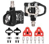 BUCKLOS Look Delta, SPD Spin Bike Bicycle Clip Pedals - Compatible with Peloton & Shimano SPD Fit Aluminium Road Bike/Indoor Outdoor Cycling (9/16'' Clips Pedal Replacement)