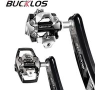 BUCKLOS Mountain Bike Pedals Self-locking MTB Pedal for SHIMANO SPD M8100 M8020 Foot Platform Durable MTB Clip Pedals with Cleat PD-M680