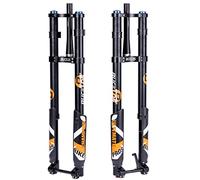 BUCKLOS 【UK STOCK 26/27.5/29 inch Electric Mountain Bike Air Suspension Inverted Downhill Fork,Thru Axle Boost 15x110mm Travel 140/180mm Rebound Adjust 1-1/8" Straight Tapered Disc Brake