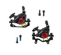 BUCKLOS Zoom HB-100 MTB Line Pulling Hydraulic Disc Brake Calipers Front + Rear, Aluminum Alloy Mountain Bike Hydraulic Disc Brakes with is/PM Universal Caliper Adapter for XC Trail, e-Bike, Fat Bike…
