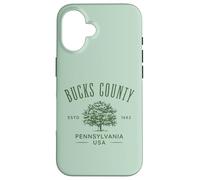 Bucks County PA Vintage Design Souvenir Case for iPhone 16