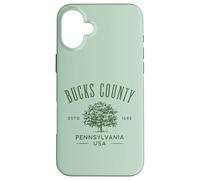 Bucks County PA Vintage Design Souvenir Case for iPhone 16 Plus