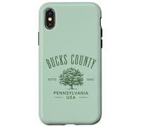 Bucks County PA Vintage Design Souvenir Case for iPhone X/XS