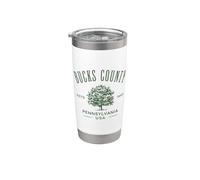 Bucks County PA Vintage Design Souvenir Stainless Steel Insulated Tumbler