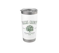 Bucks County PA Vintage Distressed Design Souvenir Stainless Steel Insulated Tumbler