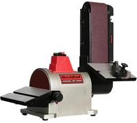 BUCKTOOL 500W Bench Belt Sander for Woodworking, 100x914 mm Belt and 150 mm Disc Sander, Belt Sander for Wood with Direct-Drive Motor, BD4603
