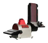 BUCKTOOL 500W Bench Belt Sander for Woodworking, 100x914 mm Belt and 150 mm Disc Sander, Belt Sander for Wood with Direct-Drive Motor, BD4603