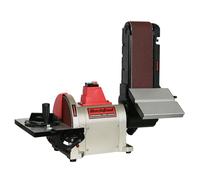 BUCKTOOL 500W Bench Belt Sander for Woodworking, 100x914 mm Belt and 200 mm Disc Sander, Belt Sander for Wood with Direct-Drive Motor, BD4801