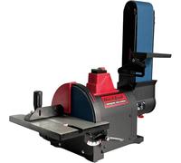 Bucktool 700W Belt Sanders for Metal with Direct-Drive Motor, Bench Sander for Metalworking, Adjustable Roating 100x914mm Belt Grinder and 200mm Disc Sander for Workshop