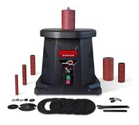 BUCKTOOL Variable Speed Spindle Sander for Wood, 450W, 1000-1800 RPM | Oscillating Bobbin Sander with Six Sleeves, 16 mm Stroke and Dust Port for Edges and Precision Finishing