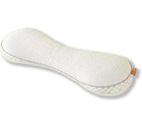 Buckwheat Neck Pillow, Adjustable Cervical Roll Pillow for Side & Back Sleepers, Cylinder Bolster with Cooling Washable Organic Cover, Firm Support for Neck Pain Relief(White)