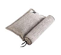 Buckwheat Neck Pillow, Buckwheat Cylinder Neck Pillow Adjustable Bolster Pillow Cervical Neck Support Neck Pain Relief Breathable Cool Sleep Buckwheat Husk Pillow Buckwheat Pillows (Color : J)