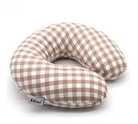 Buckwheat Travel Pillow - Edomi Comfortable U Shaped Neck Pillow Neck Pain Relief Pillow Neck Support Pillow for Airplanes Washable Cotton Cover Buckwheat Hulls Filling Concealed Zipper (Light Tan)