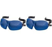 Bucky 40 Blinks No Pressure Printed Eye Mask for Travel & Sleep, Black Dot, One Size (Pack of 2)