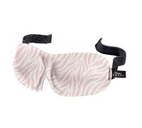Bucky 40 Blinks No Pressure Printed Eye Mask for Travel & Sleep, Zebra, One Size