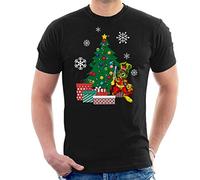 Bucky O Hare Around The Christmas Tree Men's T-Shirt Black