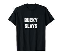 Bucky Slays Wisconsin Football Tailgate Game Day Design T-Shirt