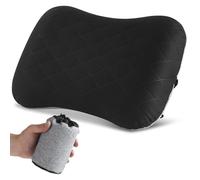 BUCOMTU Inflatable Travel Pillows, Perfect for Travel, Camping, Outdoor, Fishing (Black)