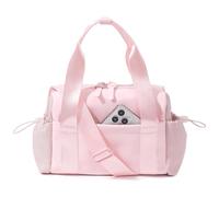 Bucosd Small Gym Bag for Women, Mini Crossbody Gym Duffle Bag with Wet Compartment, Carry on Gym Tote Bag for Workout Dance Sport Travel, Mini-Pink, Mini, Fashion