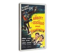 Bud Abbott And Lou Costello Meet Frankenstein Canvas Poster Wall Art Decor Print Picture Paintings for Living Room Bedroom Decoration 08x12inch(20x30cm)
