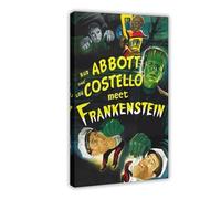 Bud Abbott And Lou Costello Meet Frankenstein Canvas Poster Wall Art Decor Print Picture Paintings for Living Room Bedroom Decoration 12x18inch(30x45cm)