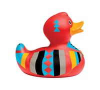Bud Ducks Mini Luxury Rubber Duck - Aztec in Red Bud Ducks Red