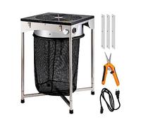 Bud Leaf Trimmer 18 inch Adjustable Electric Hydroponic Sharp Stainless Steel Blades &Hand Pruner for Herbs Leaves