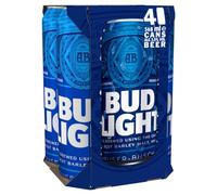Bud Light Lager Beer, 4 x 568ml