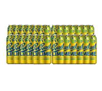 Bud Lime Alcohol Free Beer 500ml Can - Pack of 24 x 500ml cans (0.3% ABV)