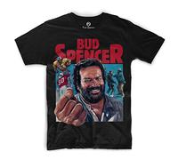Bud Spencer Official mens T-Shirt - Black - Small