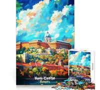 Buda Castle Hungary Artistic Poster 1000 Pieces Jigsaw Puzzles for Adults Logic Ability Easy Relaxation Secure Join Lovely Gift (50x75cm)