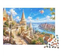 Budapest Cityscape 1000 Piece Jigsaw Puzzle for Adults | 52x38cm Enjoy assembling a vibrant Budapest city view with iconic architecture and river scenery; ideal for relaxing solo