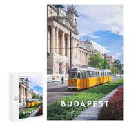 Budapest Coordinates, 1000 PCS Decorative Jigsaw for Grown-Ups, Gift for Winter Evenings, for Mindful Indoor Entertainment