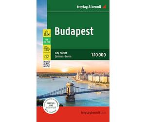 Budapest CP: City Pocket Map - 1:10,000 scale Water and Tear proof: water and tear resistant