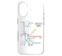 Budapest Hungary Metro Suburban Railway - Souvenir Route Map Case for iPhone 17